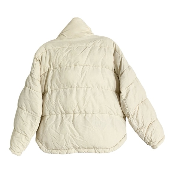 OOF Puffer Jacket Coat in Off White Nylon Size IT 44 / US 8 - Picture 9 of 13
